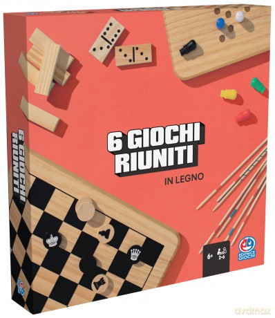 Editrice Giochi: 6 Giochi Riuniti In Legno