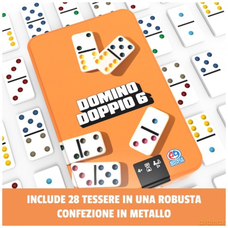 Editrice Giochi: Domino Da Viaggio, In Confezione Metallo