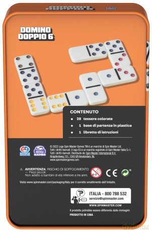 Editrice Giochi: Domino Da Viaggio, In Confezione Metallo