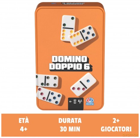 Editrice Giochi: Domino Da Viaggio, In Confezione Metallo