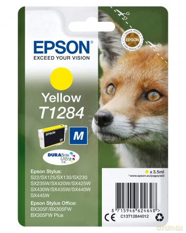 Epson "Fox" Ink Cartridge For Stylus Sx445w Series - Yellow