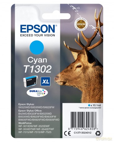Epson "Stag" Ink Cartridge For Workforce Wf-3520dwf Series - Cyan