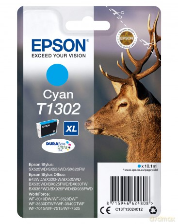 Epson "Stag" Ink Cartridge For Workforce Wf-3520dwf Series - Cyan