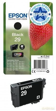 Epson 29 Serie Fragola Cartuccia Originale, Standard, Nero