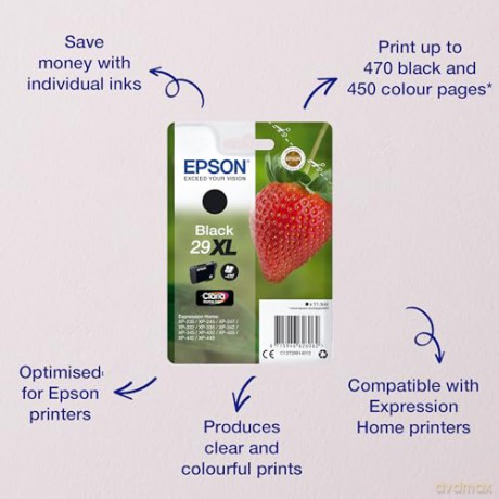 Epson 29 Xl Serie Fragola Cartuccia Originale, Xl, Nero