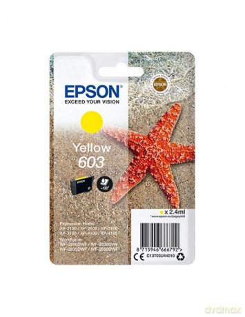 Epson 603 Yellow Ink Cart 2.4ml
