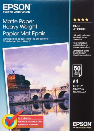 Epson A4 Matte Heavyweight Inkjet Paper