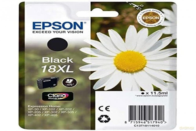 Epson C13t18114022 Schwarz Original Tintenpatronen Pack Of 1