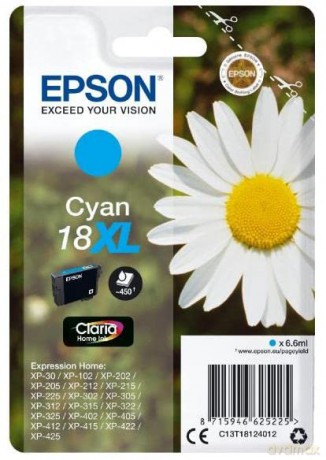 Epson C13t18124012 Claria Home Cartuccia A.R. Rs 18xl/Margherita, Ciano
