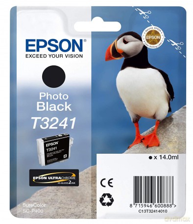 Epson C13t32414010 Ink Cartridge For Photo Printer - Black
