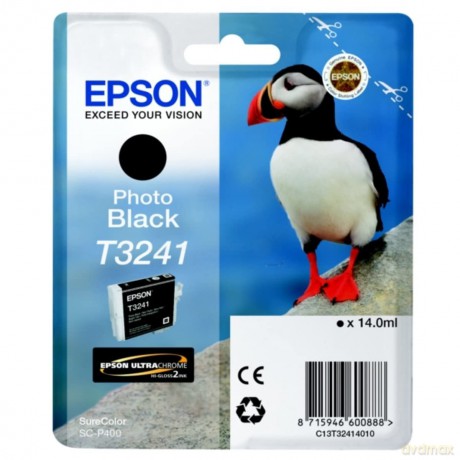 Epson C13t32414010 Ink Cartridge For Photo Printer - Black