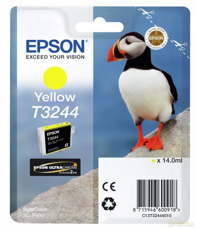 Epson C13t32444010 Ink Cartridge For Printer - Yellow