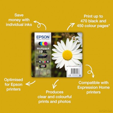 Epson Daisy Ink Cartridge For Expression Home Serie Series - Assorted