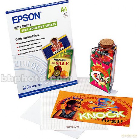 Epson Photo Quality Self Adhesive Sheets - Self-Adhesive Sheets - A4 (210 X 297 Mm) - 167