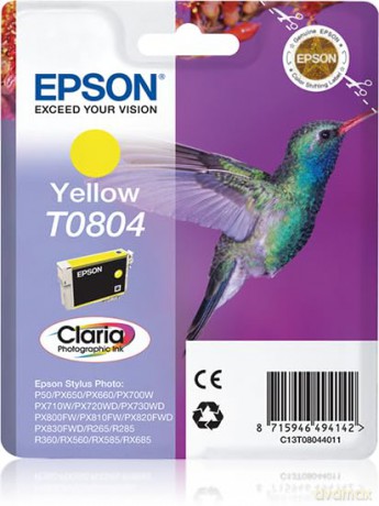Epson T0804 Cartuccia D'Inchiostro, Colore Giallo