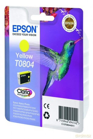 Epson T0804 Cartuccia D'Inchiostro, Colore Giallo