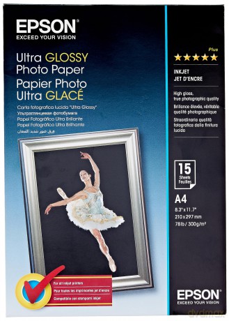 Epson Ultra Glossy Photo Paper A4 - 15 Sheet