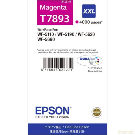 Epson Xxl Wf-5xxx Series Ink Cartridge - Magenta