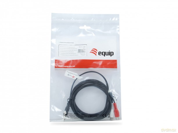 Equip Audiokabel 3.5mm/2x Rca St/Bu 2.50m