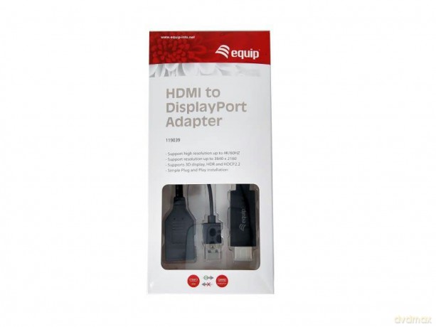 Equip Hdmi Adapter Displayport St/Bu 0.15m 4k/60h