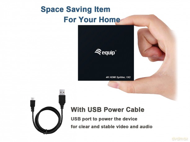 Equip Hdmi Splitter 1.4 2 Port Ultra Slim 4k/30hz