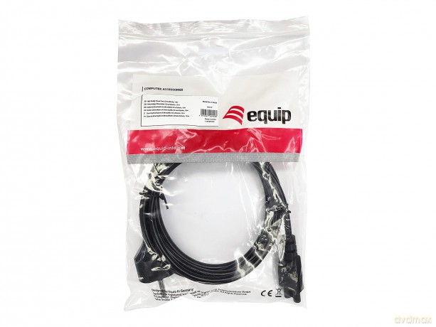 Equip Netzanschlusskabel Schukon. -> Iec C5 St/Bu