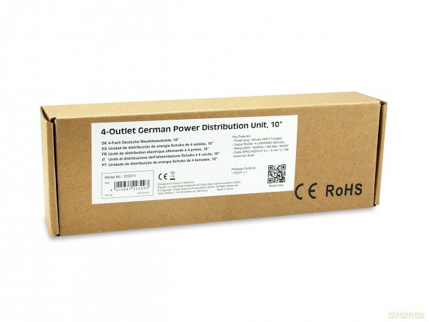 Equip Steckdosenleiste 10(1he)4fach Schuko.Cee 1,