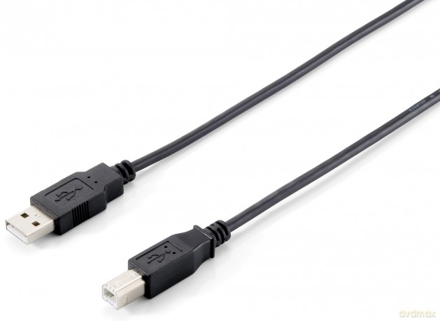 Equip Usb Kabel 2.0 A-B St/St 3.0m Schwarz Polybeu