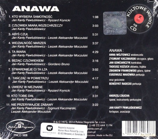 Anawa, Andrzej Zaucha: Anawa [CD]