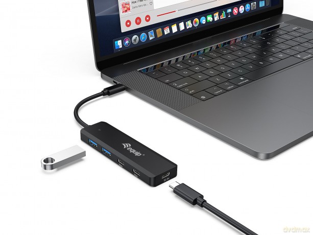 Equip Usb-Hub 4-Port 3.2/C->2x Usb-C,2x Usb-A O.Ne