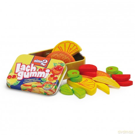 Erzi 14385 - Carmelle Gommose Ai Frutti In Scatoletta Di Metallo