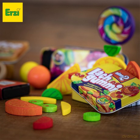 Erzi 14385 - Carmelle Gommose Ai Frutti In Scatoletta Di Metallo