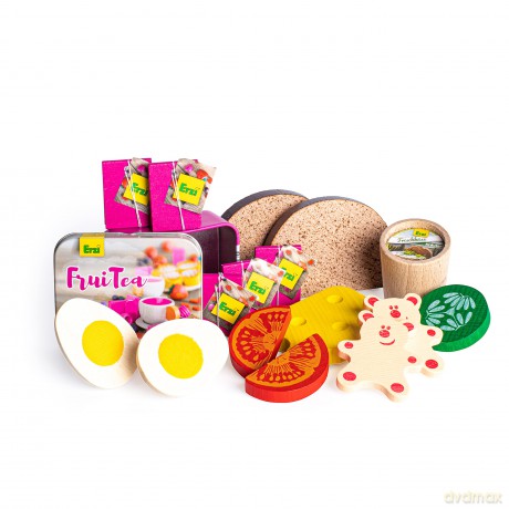 Erzi: Assortimento Gioco Cena In Legno Fsc