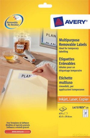 Etic. Rimovibili 63 5x29 6 Laser