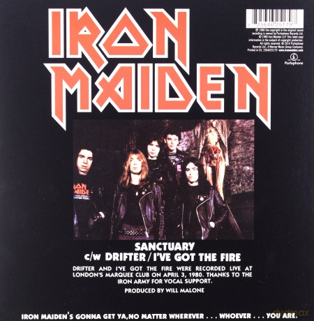 Iron Maiden: Sanctuary (Limited Edition)(Single) [Winyl]