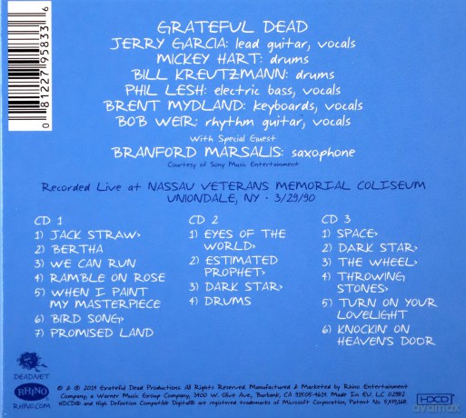 Grateful Dead: Wake Up To Find Out (Nassau Coliseum, Uniondale, NY 3.29.1990) [BOX] [3CD]