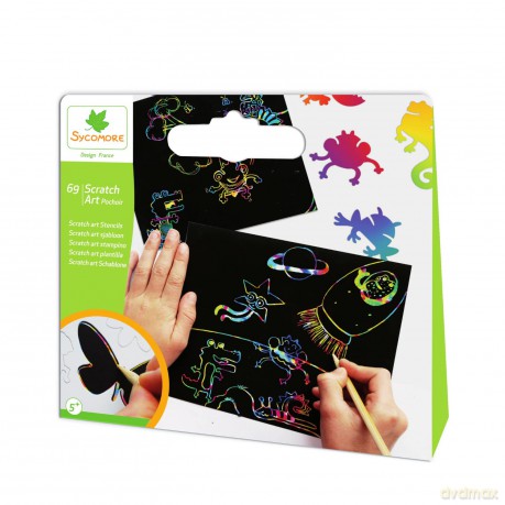 Faujas: Cre44021 - Pochette Pm Scratch Art Pochoirs