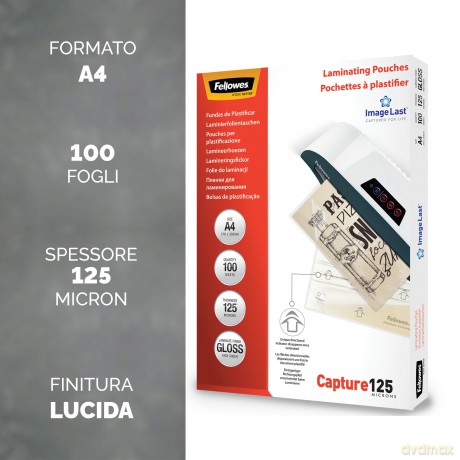 Fellowes Laminierf.A4,125 Mic
