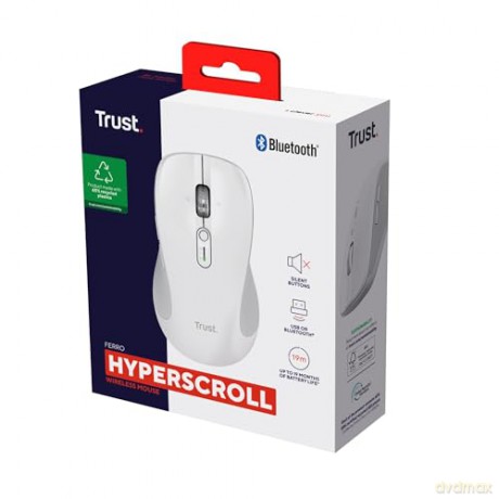 Ferro Hyperwheel Wrls Mouse White
