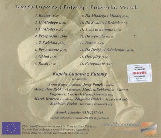 Kapela Ludowa z Futomy: Futomskie Wesele [CD]