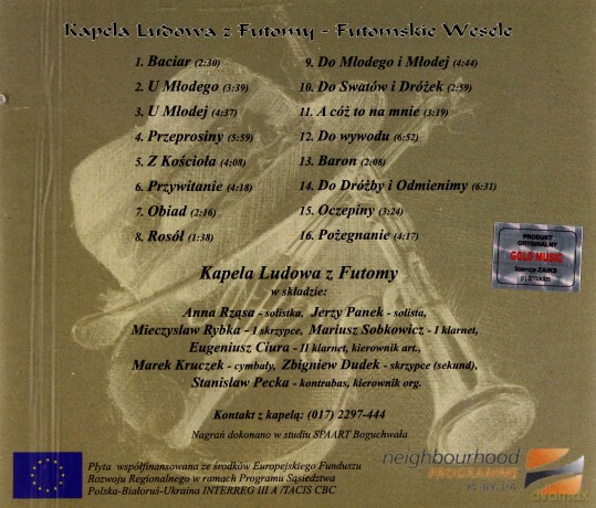Kapela Ludowa z Futomy: Futomskie Wesele [CD]