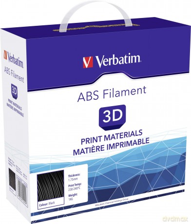 Filament 3d Abs 1.75mm Black 1kg