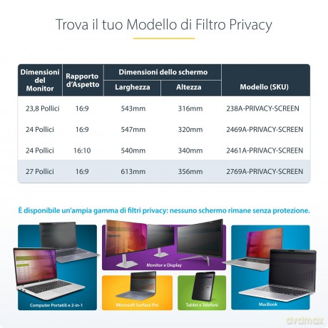 Filtro Privacy Monitor 27"