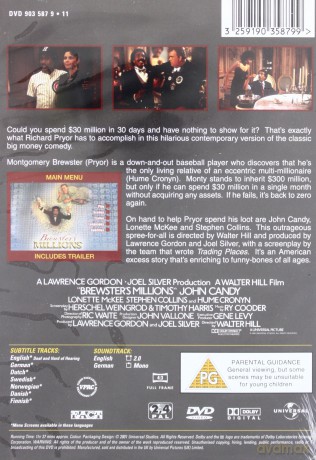 Brewster\'s Millions (Miliony Brewstera) [DVD]