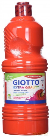 Flacone 1000ml Tempera Rosso Scarl