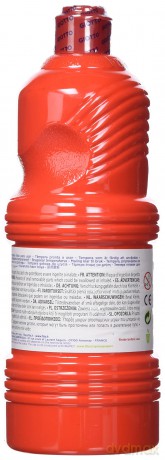 Flacone 1000ml Tempera Rosso Scarl