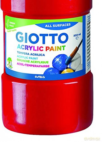 Flacone 500ml Temera Acrilic Rosso