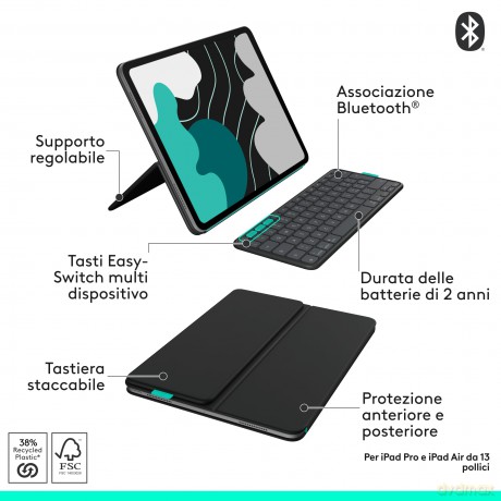 Flip Folio - Graphite - Ita