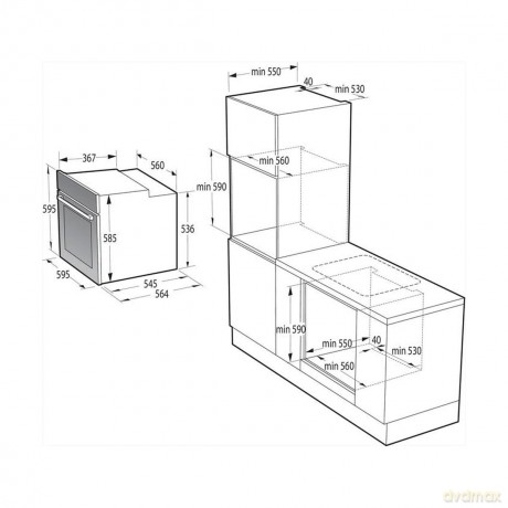 Forno 3man A 77l Inox Steamclean