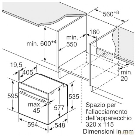 Forno Combinato Vapore Nero